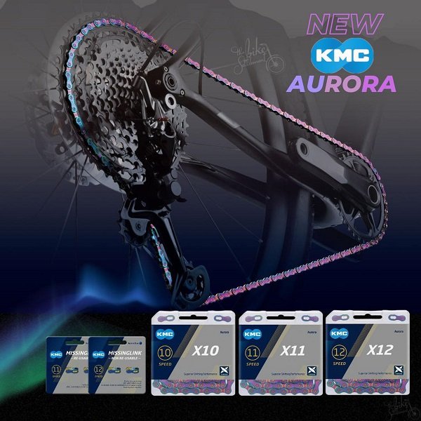KMC Aurora Blue Chain 