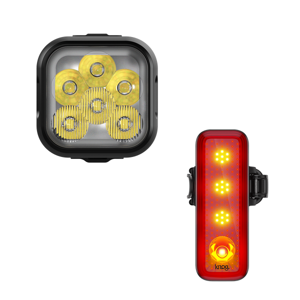 Knog Blinder Pro 1300 & Blinder R-50 Rear Bicycle Light Set