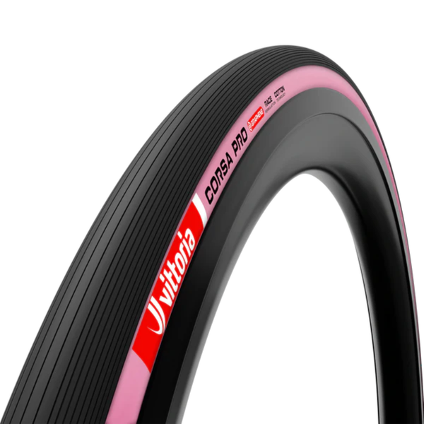Vittoria Corsa Pro Pink Fold/TLR Road Bike Tire Limited Edition